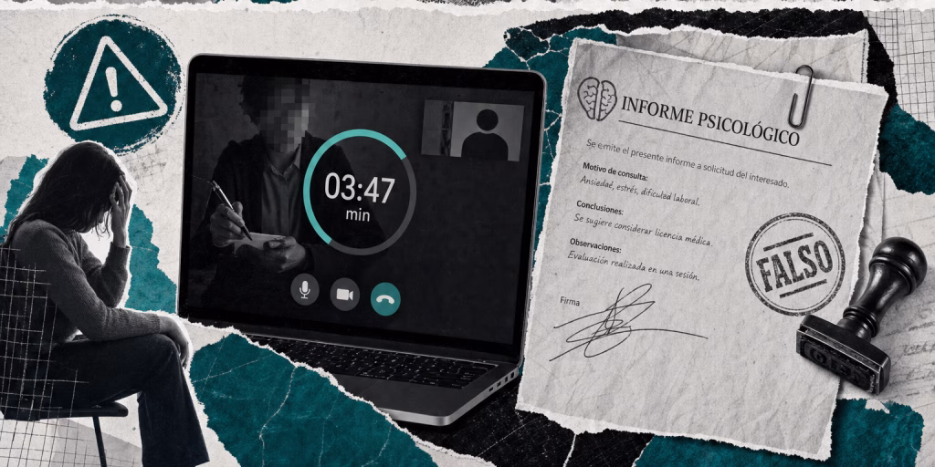El peligro de comprar un informe psicológico falso por redes sociales